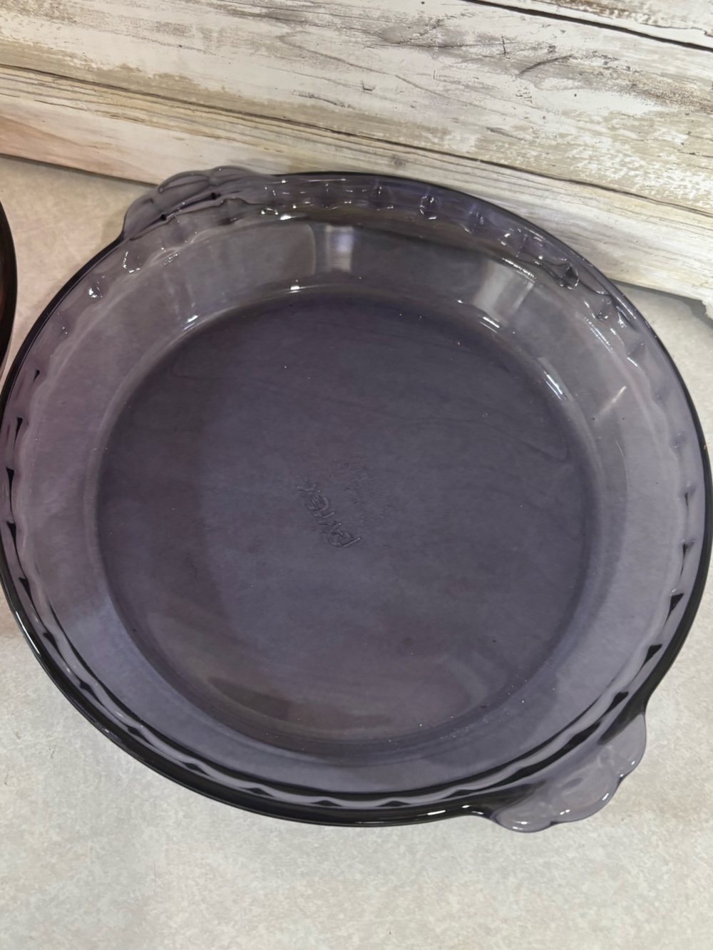 Pyrex purple /amethyst 10” pie plate